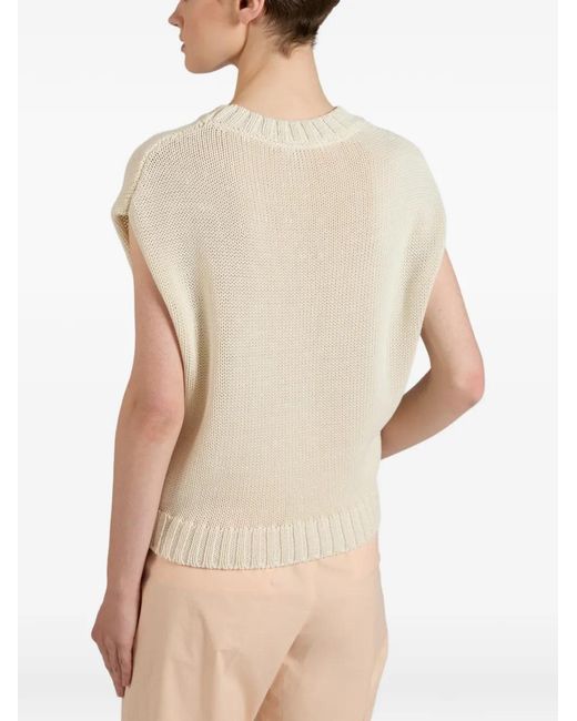 Slowear Natural Zanone Sleeveless Cotton Top