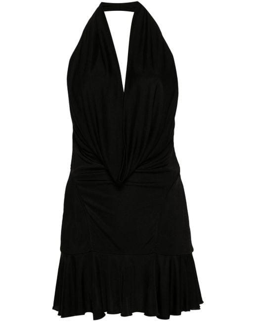 M I S B H V Black Halterneck Mini Dress - Women's - Viscose