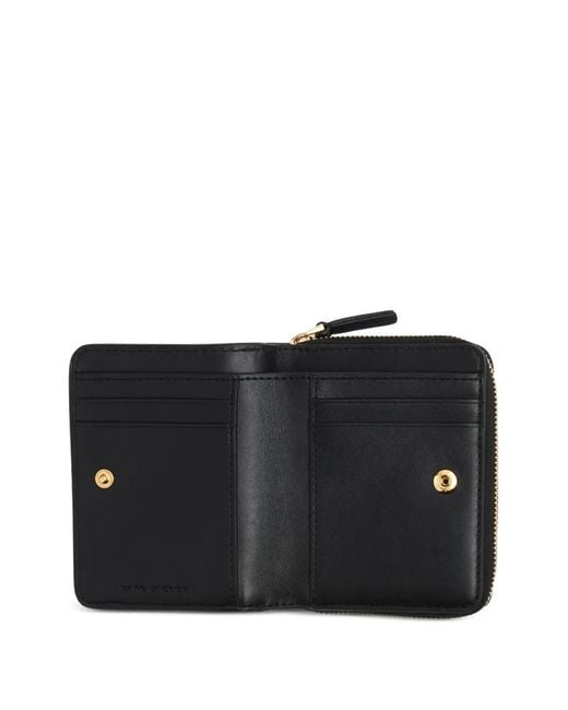 Marc Jacobs Black The Leather Mini Compact Wallet