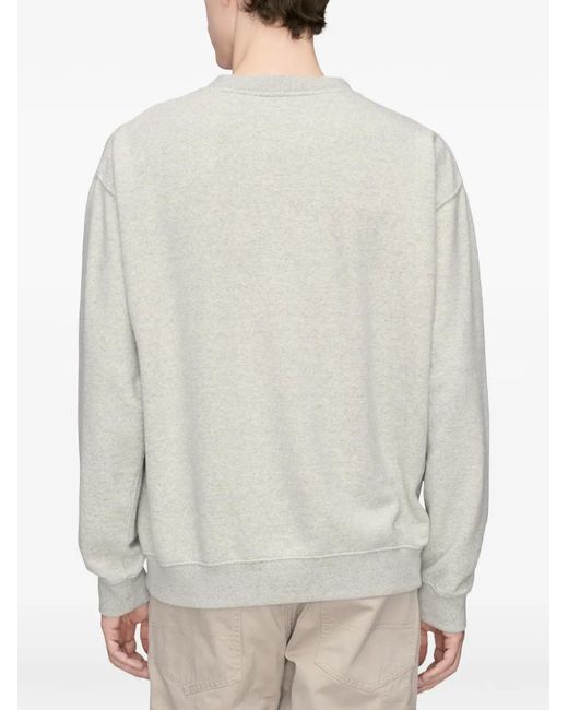 Maison Margiela White Double-Layered Raw-Hem Sweatshirt for men