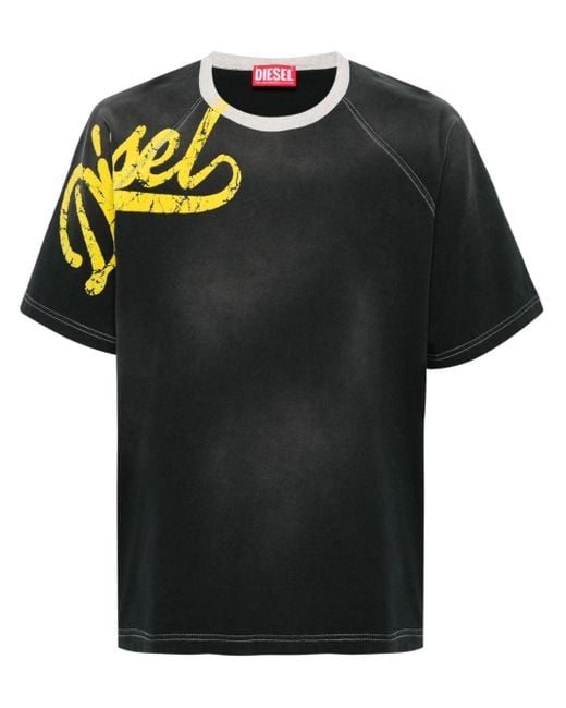 Camiseta T-Roxt-Slits DIESEL de hombre de color Black