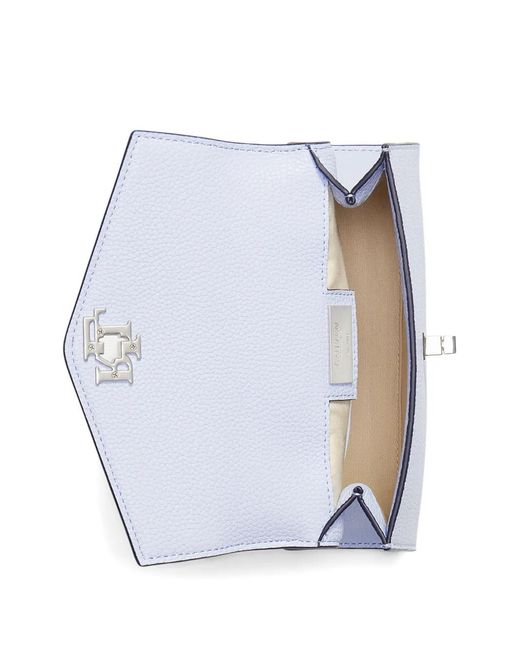 Ralph Lauren Blue Logo Flap Tote Bag