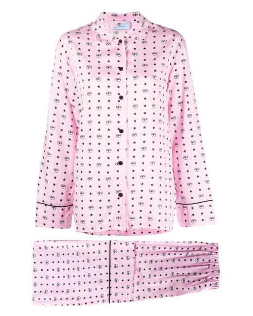 Chiara Ferragni Pyjama Met Print in het Pink