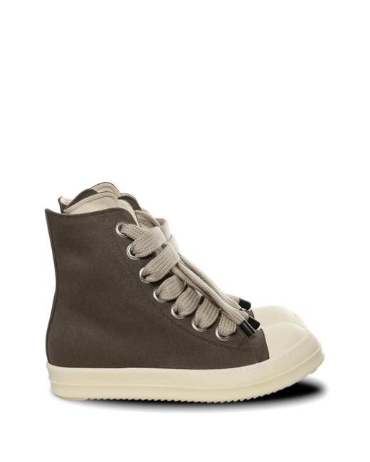 Rick Owens Brown Jumbolace High-Top Sneakers for men