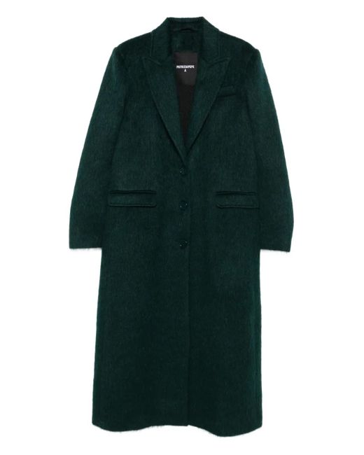 Patrizia Pepe Green Single-Breasted Coat