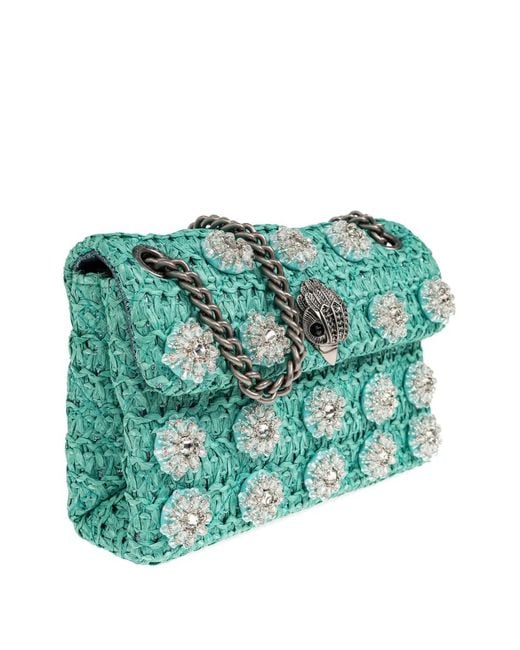 Kurt Geiger Green Mini Sac À Bandoulière Kensington
