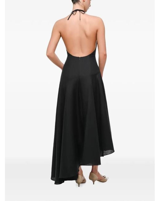 Anouki Black Asymmetric Halterneck Dress
