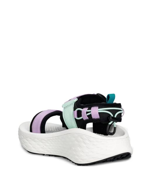 Columbia White Konos Elevate Touch-Strap Platform Sandals