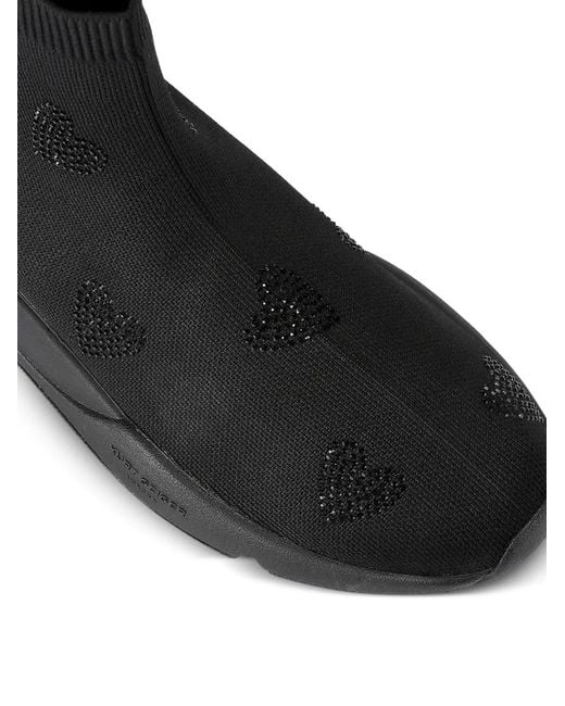 Kurt Geiger Black Heart-Embellished Sneakers