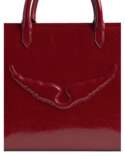 Zadig & Voltaire Red Angel Tote Bag