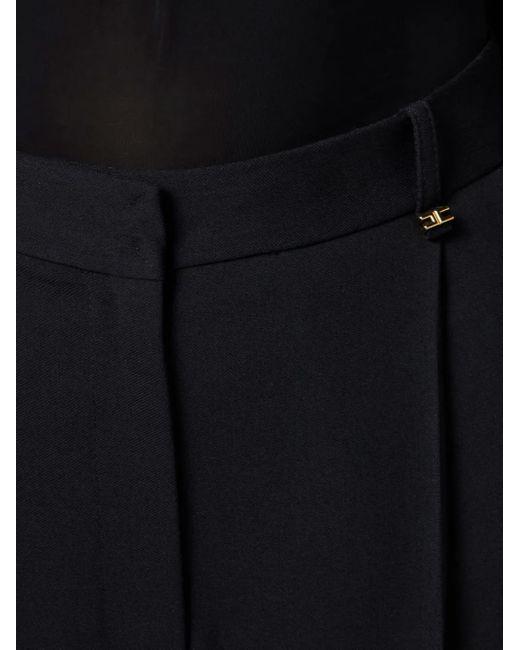 Elisabetta Franchi センタープレス パンツ Black