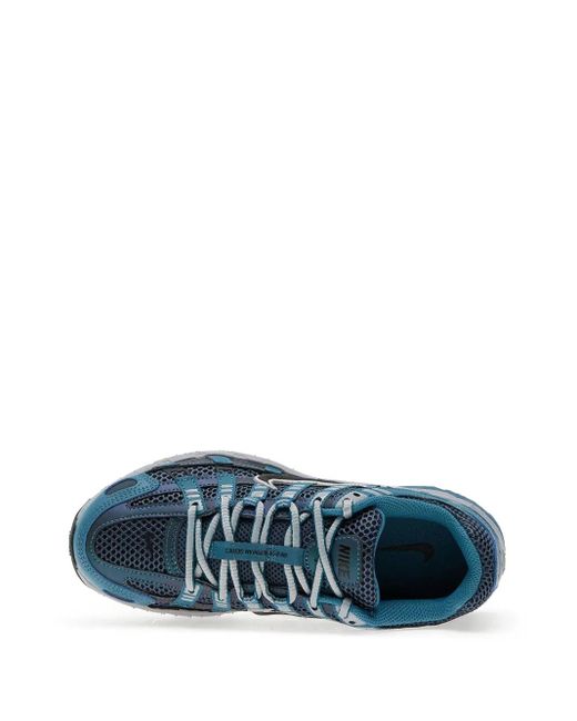 Nike Blue P-6000 Mesh Low-Top Sneakers