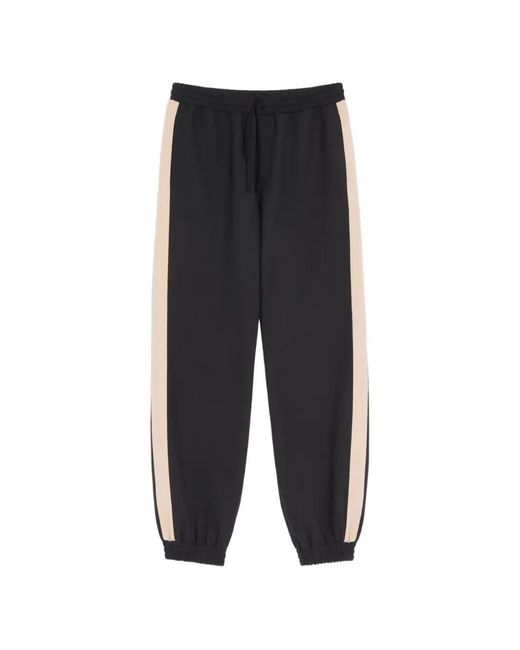 Valentino Garavani Blue Nylon Trousers With Vgold for men