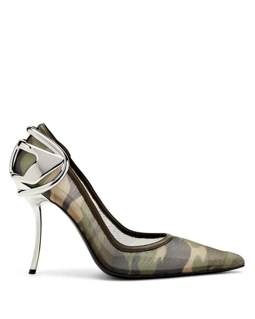 DIESEL Metallic 105Mm D-Ten & Half P Pumps