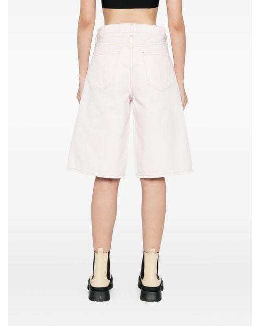 Agolde Pink Klassische Jeans-Shorts