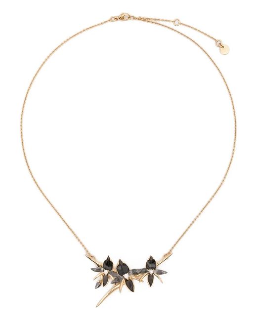 Shaun Leane White Diamond Orchid-Flower Necklace