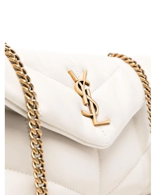 Saint Laurent Natural Paris Loulou Puffer Toy Mini