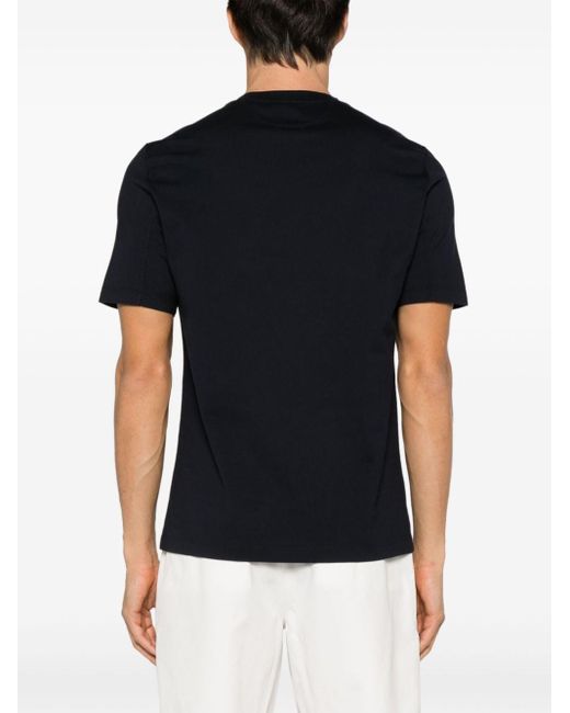 T-shirt di Brunello Cucinelli in Black da Uomo