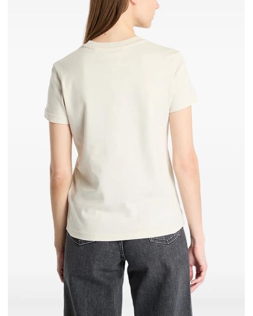Tommy Hilfiger Blue Logo-Embossed T-Shirt