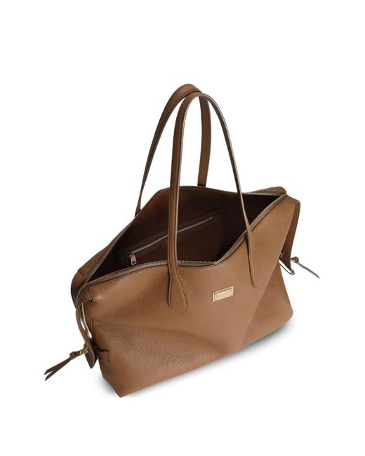 Dolce & Gabbana Brown Vittoria Shoulder Bag