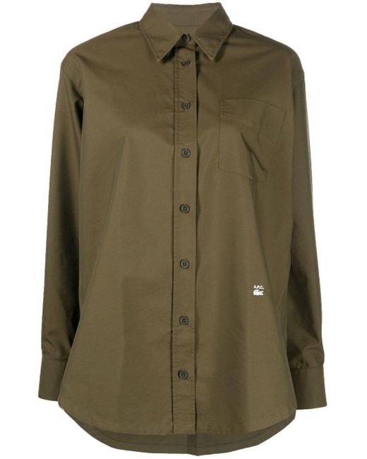 Lacoste Green X A.p.c. Cotton-blend Shirt