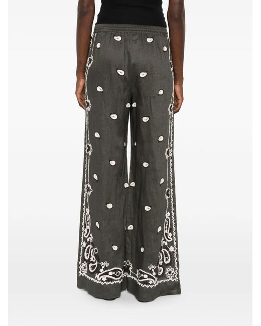 P.A.R.O.S.H. Gray Embroidery Trousers