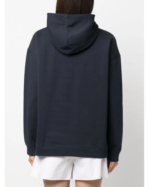 Ganni Hoodie Van Biologisch Katoen in het Blue