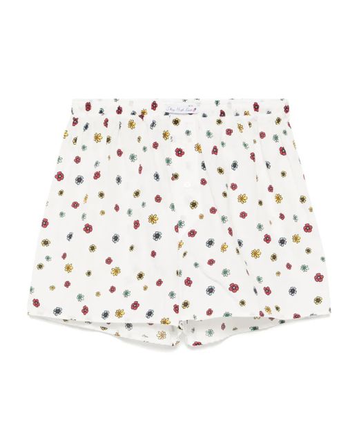 Bermudas con estampado gráfico Sky High Farm de hombre de color White