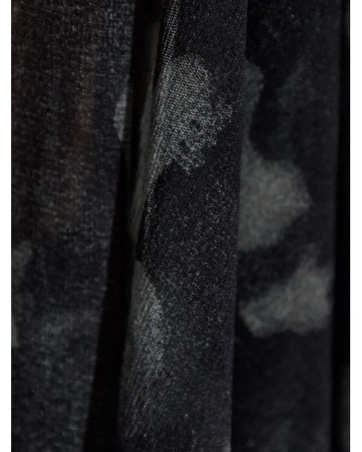 M I S B H V Black Keyhole-Neck Asymmetric Dress