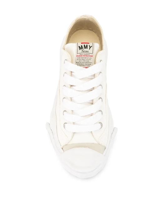 Maison Mihara Yasuhiro White Hank Original Sole Canvas Low-Top Sneakers Shoes