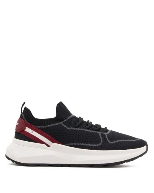 Bally Black Sylen Ribbon-Detail Sneakers for men