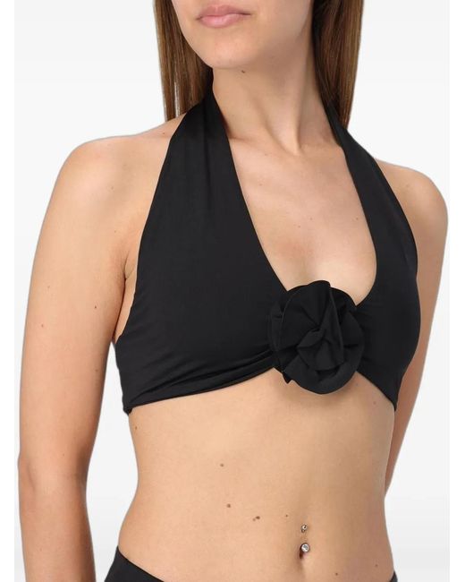 Maygel Coronel Black Halter-Neck Bikini