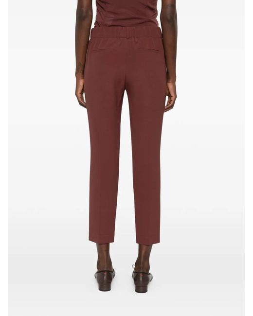 Brunello Cucinelli Red Elasticated Trousers