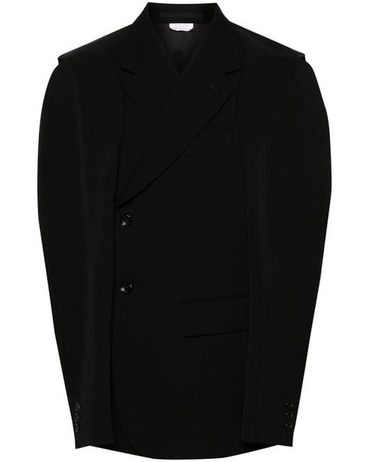 Comme des Garçons Black Cut-Out Single-Breasted Blazer for men