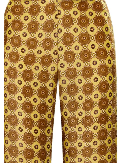 Maliparmi Yellow Patterned Trousers