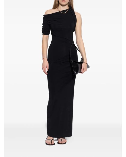 Gianvito Rossi Black Strap-Details Flat Sandals