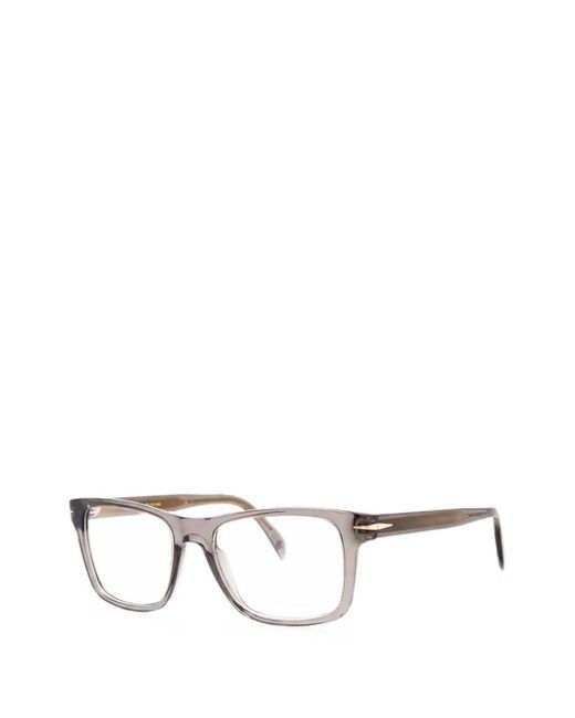 David Beckham Natural Rectangle-Frame Glasses for men