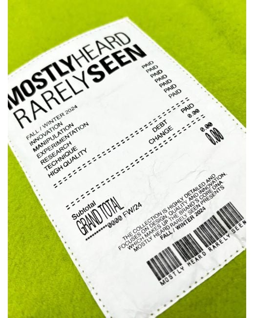 Mostly Heard Rarely Seen Green Multi-Cord Jacket for men