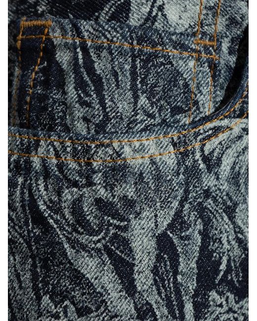 AllSaints Blue Blake All-Over Printed Jeans