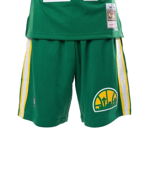 Mitchell & Ness Green X Nba 1994-95 Seattle Supersonics Shorts for men