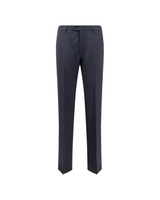 Tagliatore Blue Button-Fastening Tailored Trousers for men