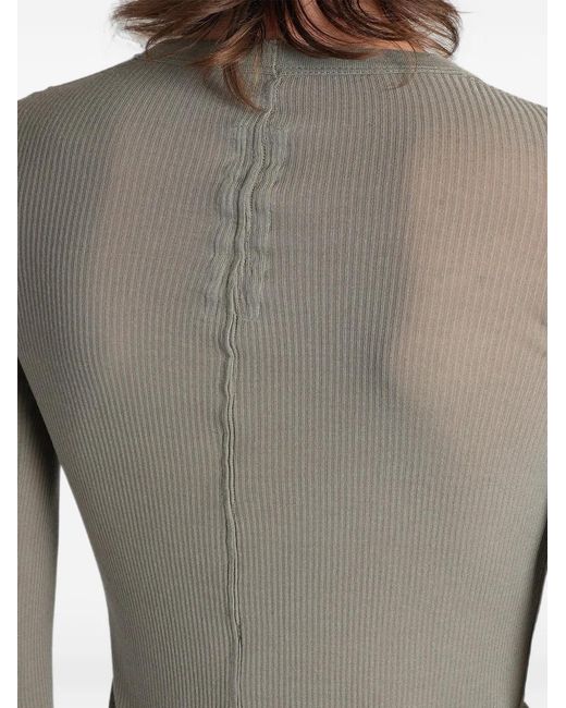 Pull Côtelé Rick Owens en coloris Gray