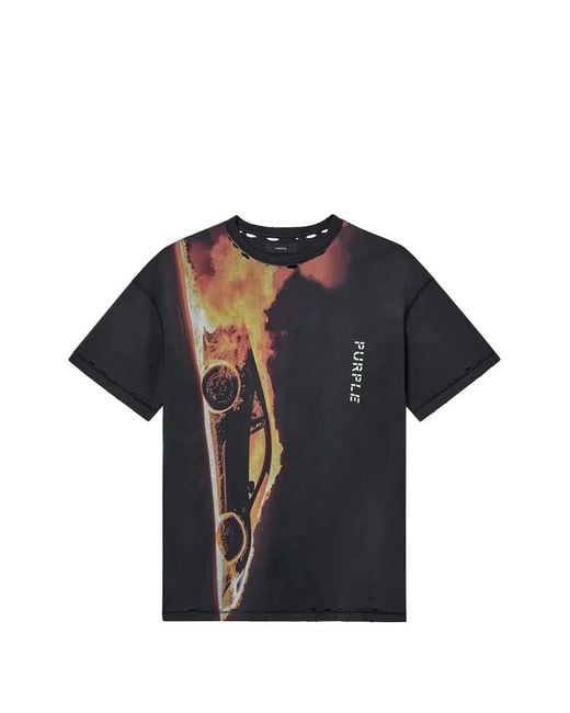 Purple Brand Blue Zut Alors Distressed T-Shirt for men