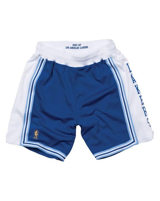Mitchell & Ness Blue "Nba Los Angeles Lakers Alternate 1996-97" Authentic Shorts for men