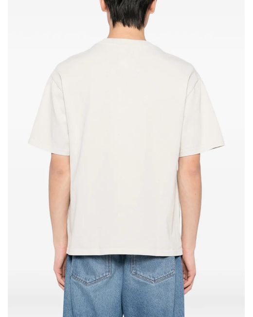 Melt White Graphic-Printed T-Shirt for men