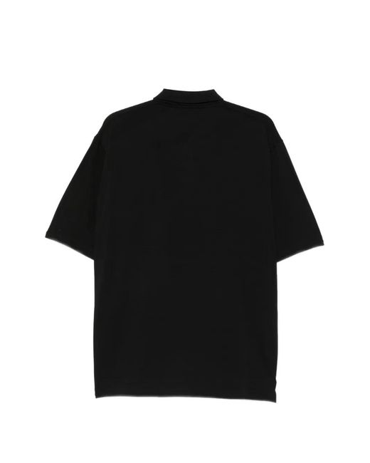DSquared² Black Logo-Patch Polo Shirt for men