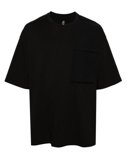 Thom Krom Black Pocket-detailed Cotton T-shirt for men