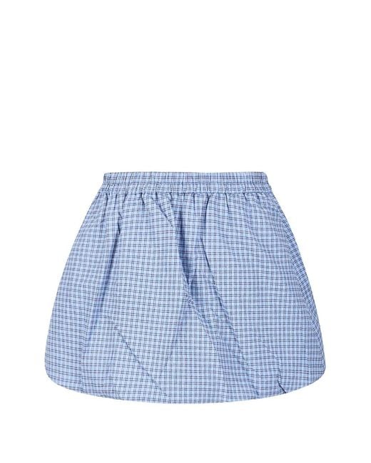 Baum und Pferdgarten Blue Sanda Checked Mini Skirt