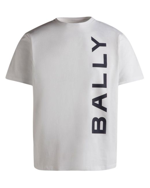 メンズ Bally ロゴ Tシャツ White