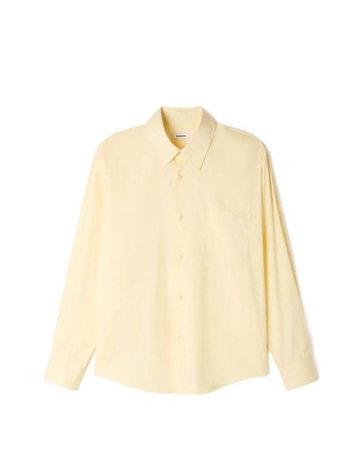 Sandro Natural Chest-Pocket Shirt for men